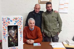 Tarquinia - L'uovo di cioccolato donato dall'Università agraria al centro anziani