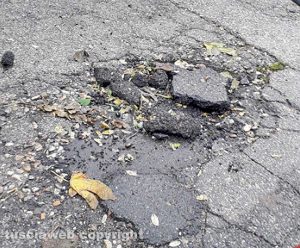 Viterbo - Buche via Ricci