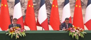 Emmanuel Macron e Xi Jinping