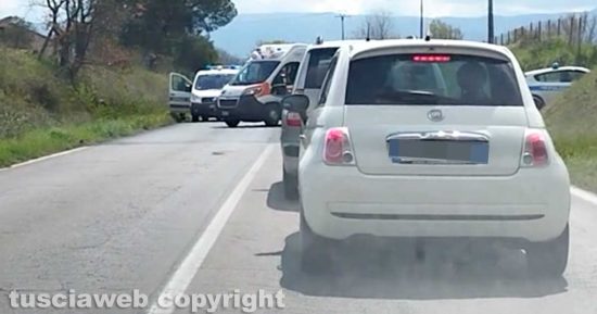 Viterbo - Incidente sulla Tuscanese
