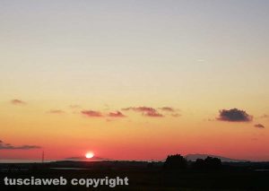 Tramonto a Tarquinia