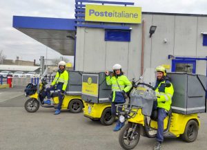 I mezzi ecosostenibili di Poste italiane