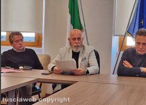 Civitavecchia - In foto il sindaco Tedesco, l'assessore Vitali (a destra) e il consigliere comunale Marino (a sinistra)