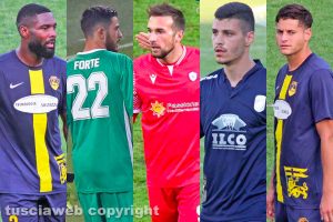 Sport - Calcio - Da sinistra: Mbende, Forte, Polidori, Di Paolantonio e Rossi