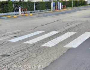 Viterbo - Strisce pedonali a Riello