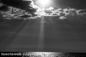Tramonto sul mare a Ladispoli