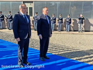 Viterbo - Festa della polizia - Il questore Fausto Vinci e il prefetto Antonio Cananà
