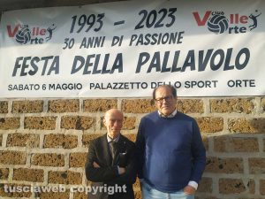 Il Volley club Orte compie 30 anni - Fabio Castri e Aldo Madonna