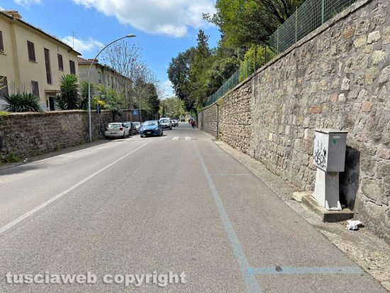 Viterbo - Il parcheggio di via del Pilastro