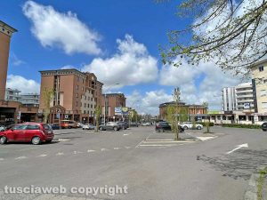 Viterbo - Il parcheggio di via Garbini