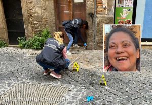 Viterbo - Donna precipita dal balcone - Nel riquadro Yvelice Altagracia Martinez