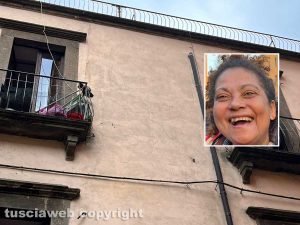Viterbo - Donna precipita dal balcone - Nel riquadro Yvelice Altagracia Martinez