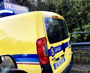 Un mezzo Anas - Incidente