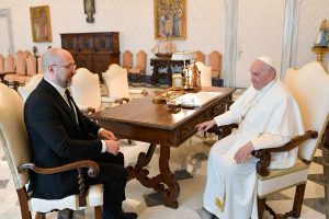 Denys Shmyhal e papa Francesco
