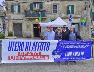 Oriolo Romano - Gazebo informativo Fratelli d'Italia