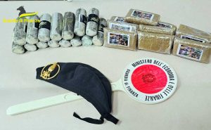 Civitavecchia - Guardia di finanza - La droga sequestrata