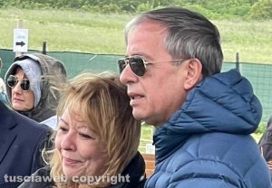 Madonna di Trevignano - La sedicente veggente Gisella Cardia col marito Gianni