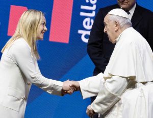 Giorgia Meloni e Papa Francesco
