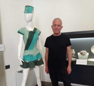 Il presidente di CNA, Alessio Gismondi, in visita alla mostra