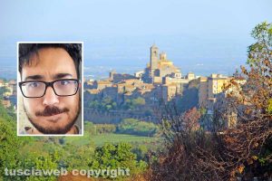 Vetralla - Nel riquadro: Mattia Agostini