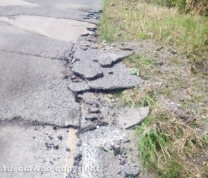 Condizioni asfalto strada Ortana