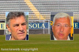 Sport - Calcio - Lo stadio Rocchi - Nei riquadri: Mauro Fusano e Marco Romano