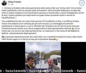 Viterbo - Smontaggio ruota panoramica - Il post sulla pagina di Chiara Frontini