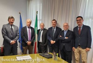 Tribunale - Visita del capo gabinetto del ministro della giustizia, Alberto Rizzo