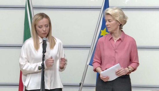 Giorgia Meloni e Ursula von der Leyen