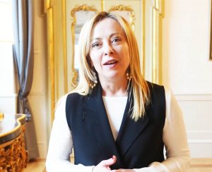 La presidente del consiglio Giorgia Meloni
