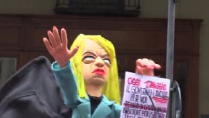 La caricatura di Giorgia Meloni