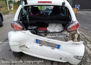 Montefiascone - L'incidente sulla Umbro-Casentinese