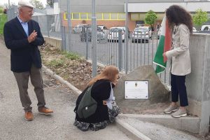 Acquapendente - La targa in memoria di Torindo Zannoni
