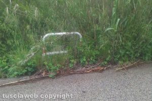 Vetralla - Le erbacce in strada Campo Giordano