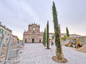 Viterbo - I lavori a piazza della Trinità