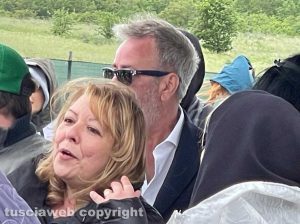 Madonna di Trevignano - La sedicente veggente Gisella Cardia col marito Gianni