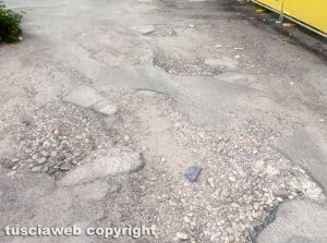 Viterbo - Situazione attuale di via Domenico Corvi