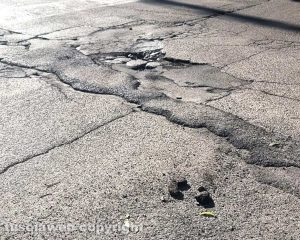 Buche tra via Vanni e via Lorenzo da Viterbo