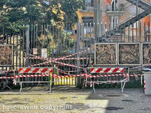 Liceo Buratti - L'area interdetta al passaggio