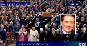 Milano - La salma di Silvio Berlusconi