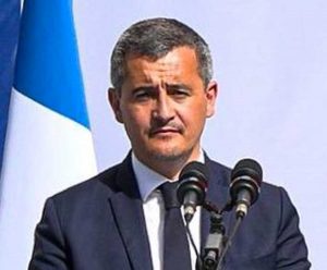 Il ministro dell'Interno francese Gérald Darmanin