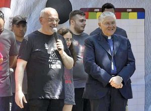 Viterbo - Don Massimiliano e il vescovo Orazio Piazza