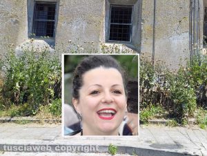 Erbacce a Bagnaia - Nel riquadro la sindaca Frontini