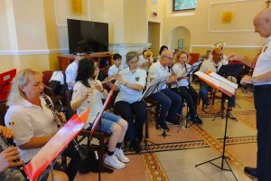Soriano nel Cimino - La banda musicale nella residenza anziani San Giorgio