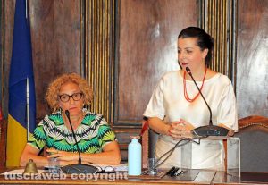 Viterbo - Consiglio comunale - Lina Delle Monache e Chiara Frontini