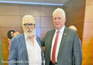 Il presidente cubano Miguel Díaz-Canel Bermúdez e Carlo Rovelli