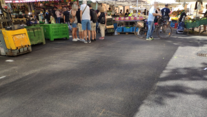 Civitavecchia - Le strade del mercato riasfaltate