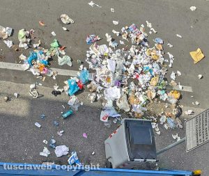Viterbo - Immondizia in via Genova