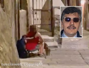 Viterbo - Vicolo Bellavista, un ragazzo quasi privo di sensi a terra - Nel riquadro: Michele Ranucci