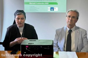 Suor Francesca Pizzaia e Angelo Moracci